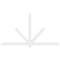 Ekena Millwork Kennewick Architectural Grade PVC Gable Bracket, 96"W x 52"H x 2"D x 4"F, 13/12 Pitch GBP096X52X0204KEN00 - alternate 3